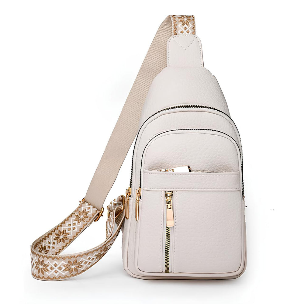 Sac bandoulière femme anti-vol RFID kaki, idéal pour le voyage, léger et sécurisé.