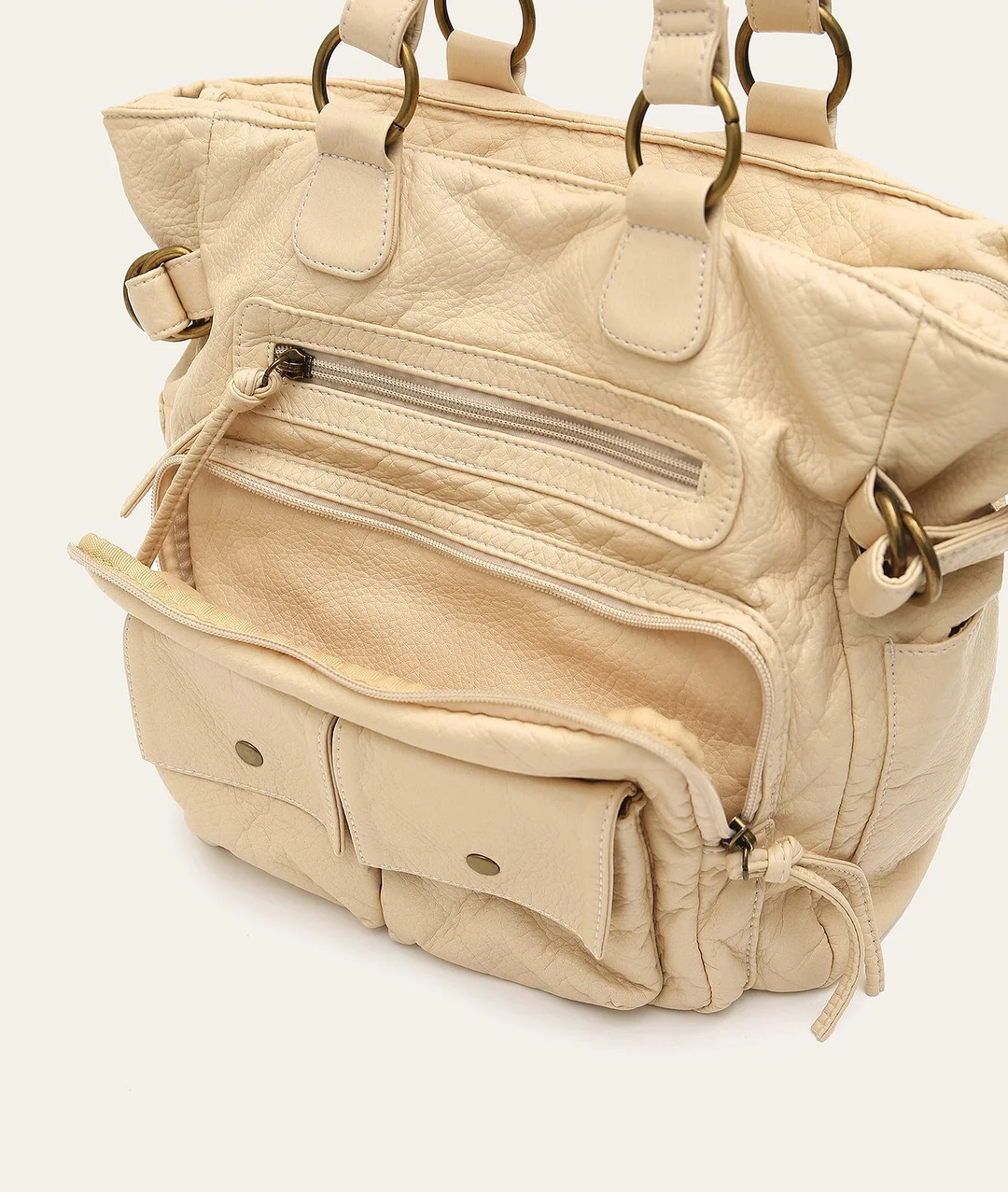 Sac de cours vintage noir pour femme, grand cabas stylé, pratique et élégant pour lycéenne.
