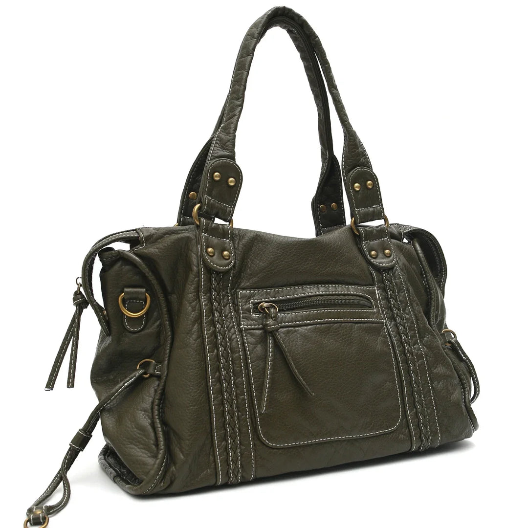 Sac femme élégant, similicuir de qualité, style intemporel, grande capacité, fonctionnel et tendance.