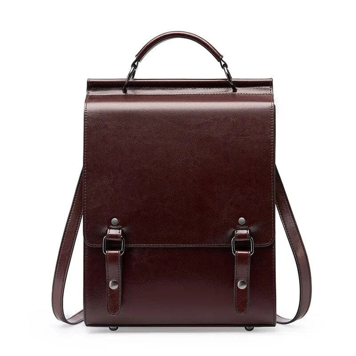 Sac à dos femme en cuir chic, polyvalent pour le travail, les cours ou les sorties quotidiennes.