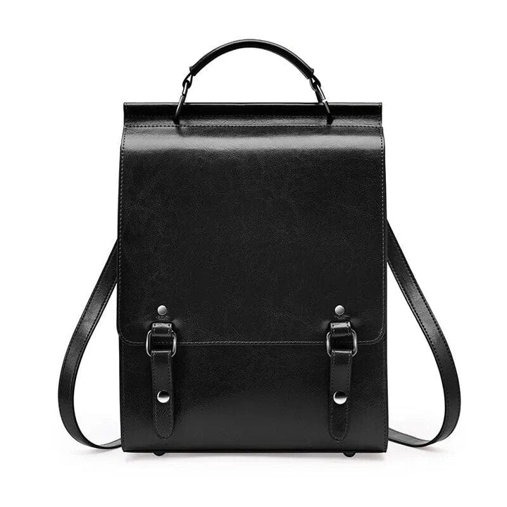 Sac à dos élégant en cuir pour femme, style raffiné pour un look chic au quotidien.