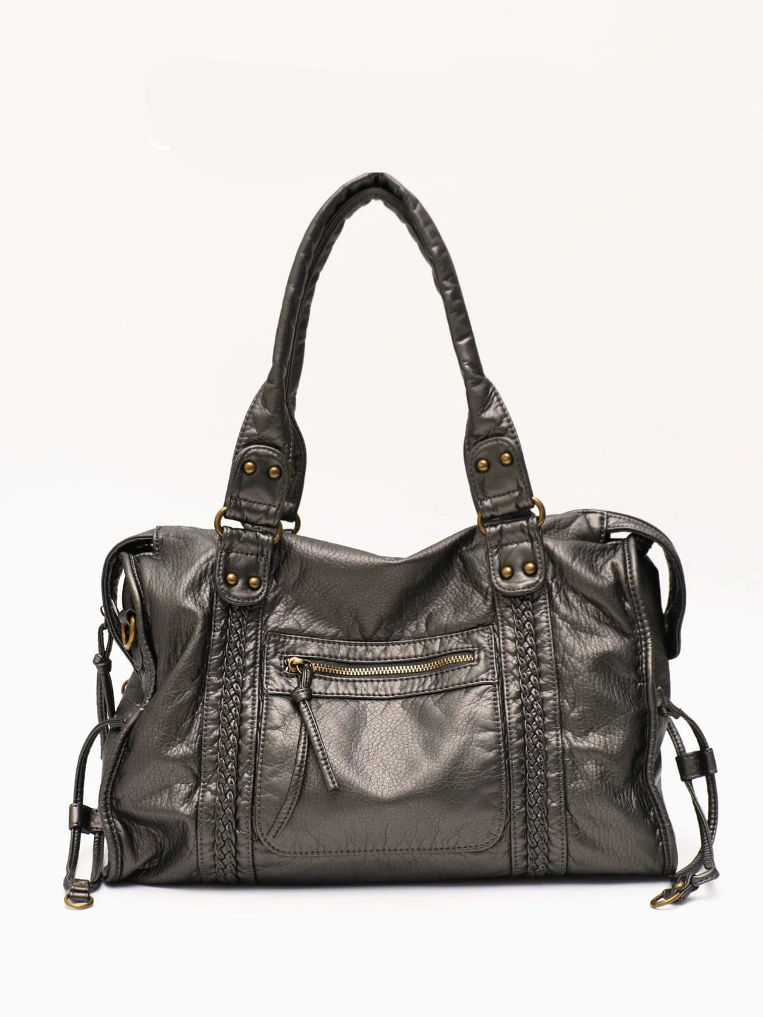 Sac de cours femme organiseur, multiples compartiments, similicuir élégant, grande capacité.