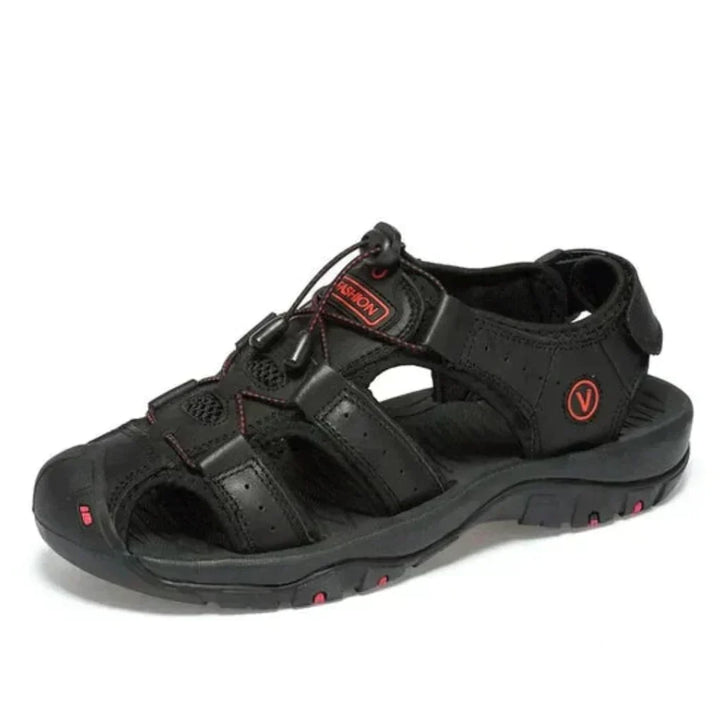 Chaussures homme orthopédiques réglables, sandales d'été pour soutien confortable et marche extérieure.