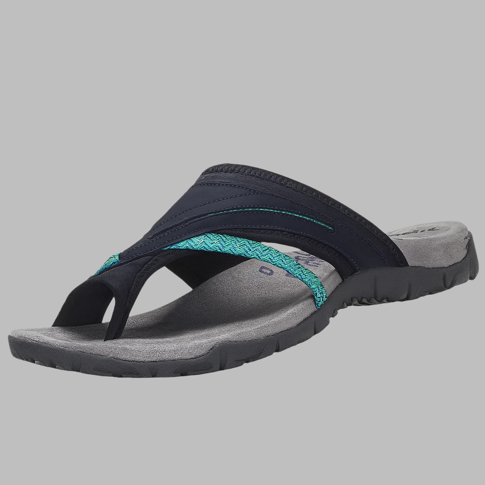 Nu-pieds femme légers à entre-doigt et brides croisées, style décontracté pour un confort optimal en été.