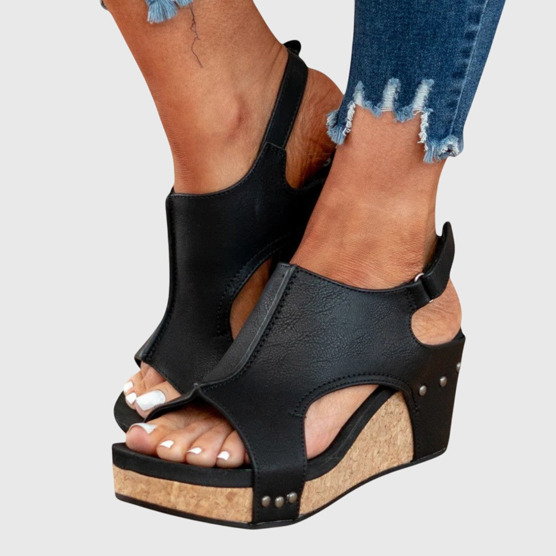 Sandales orthopédiques à plateforme pour femmes, parfaites pour le quotidien et offrant un confort et soutien fiables.