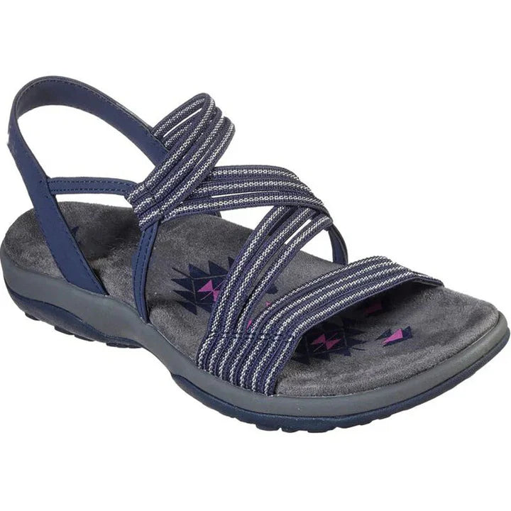 Sandales confortables femme à brides réglables, idéales pour l'été et un soutien orthopédique optimal.