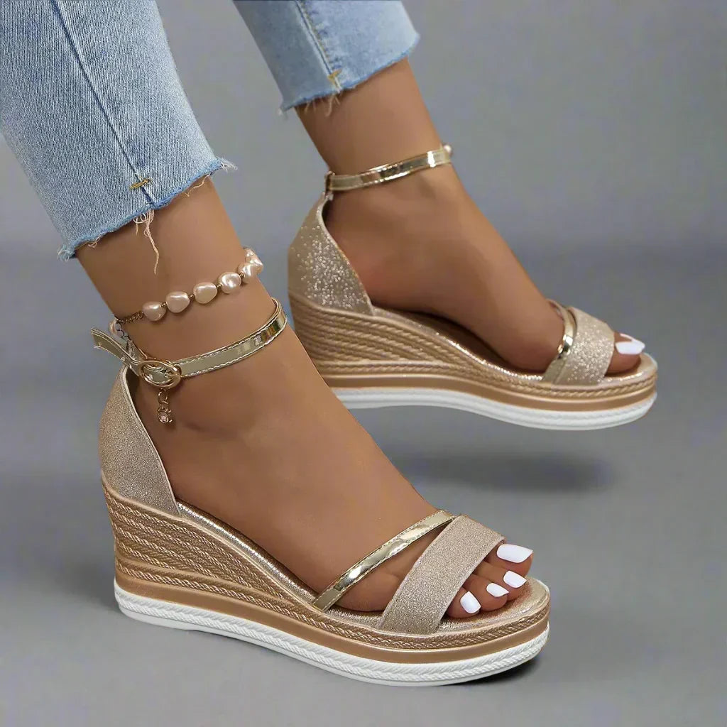 Sandales classiques pour femmes, confortables et orthopédiques, parfaites pour le style chic d'été.
