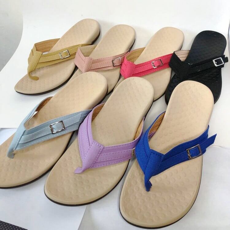 Sandales femme avec soutien voûte plantaire, parfaites pour l'été et les pieds sensibles.