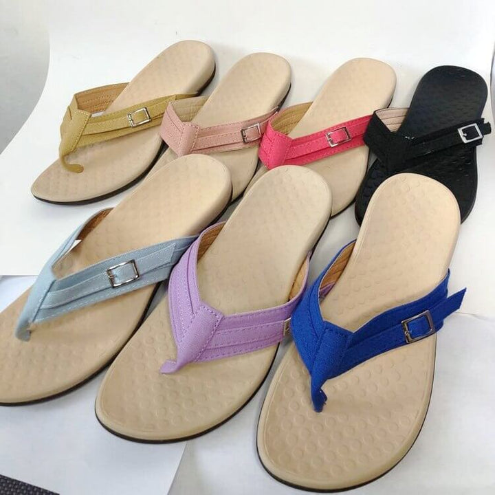 Sandales femme avec soutien voûte plantaire, parfaites pour l'été et les pieds sensibles.