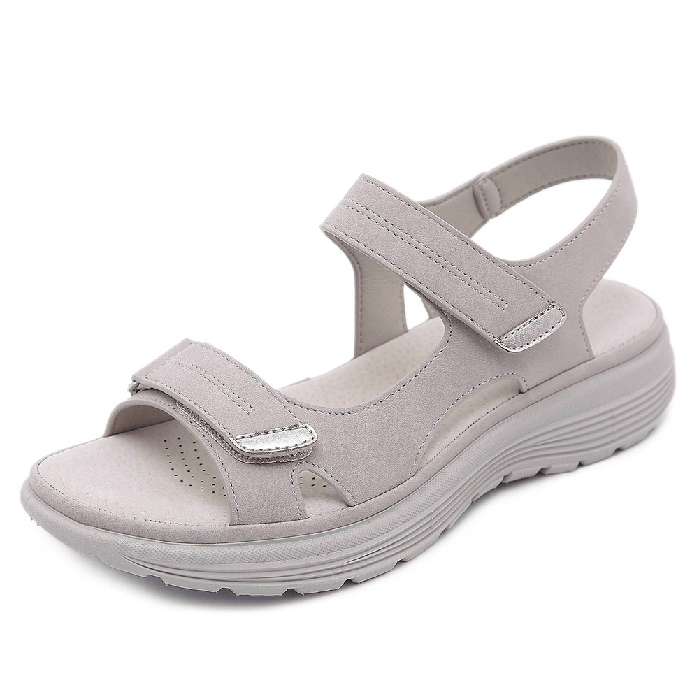 Chaussures d'été femme, sandales orthopédiques réglables avec amorti pour un bien-être supérieur.