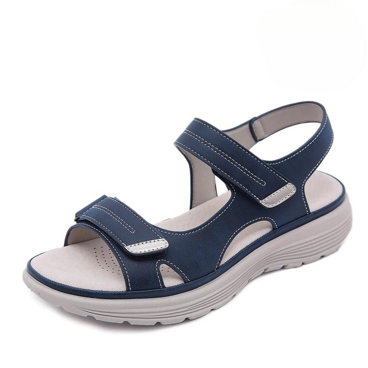 Sandales plateforme femme orthopédiques, élégantes, avec maintien optimal et confort réglable.