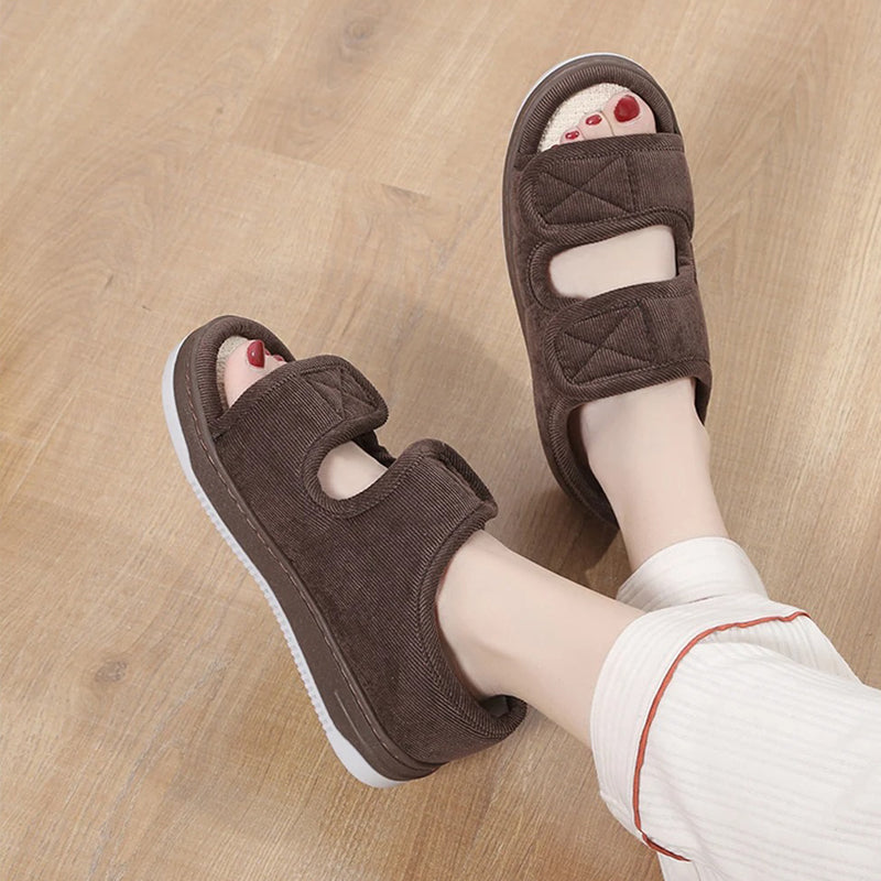 Sandales d'été aérées et confortables, conçues pour pieds sensibles, gonflés et diabétiques.