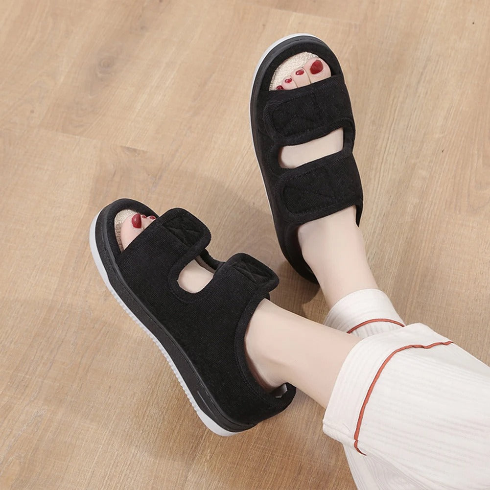 Sandales thérapeutiques pour pieds sensibles, gonflés et diabétiques. Soutien et confort tout l'été.