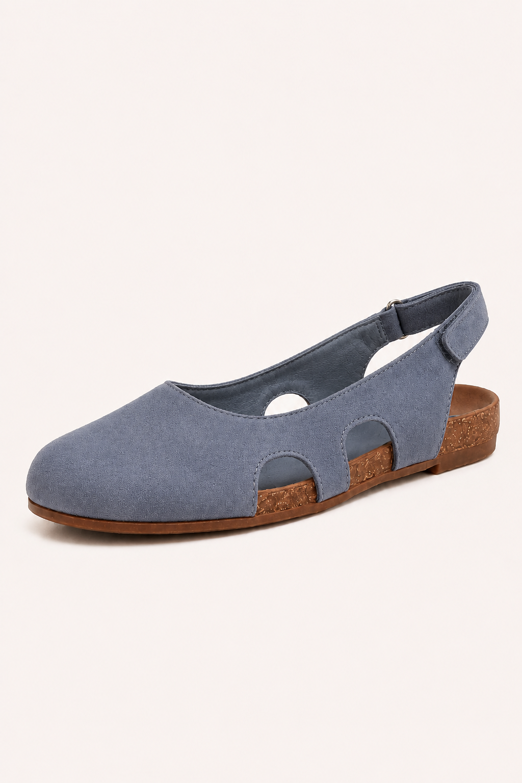 Sandales plates fermées confortables pour femme, style casual, adaptées pour le travail et les promenades.
