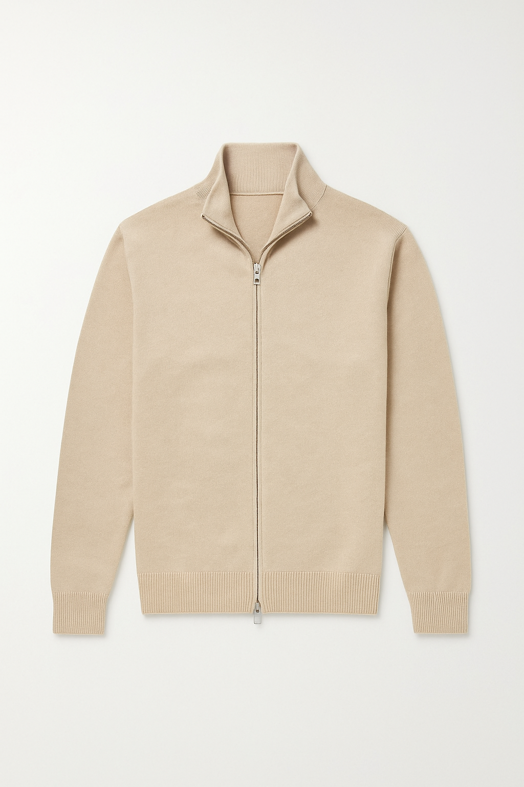 Cardigan homme zippé élégant en maille fine, veste chic et confortable pour un style décontracté de mi-saison.