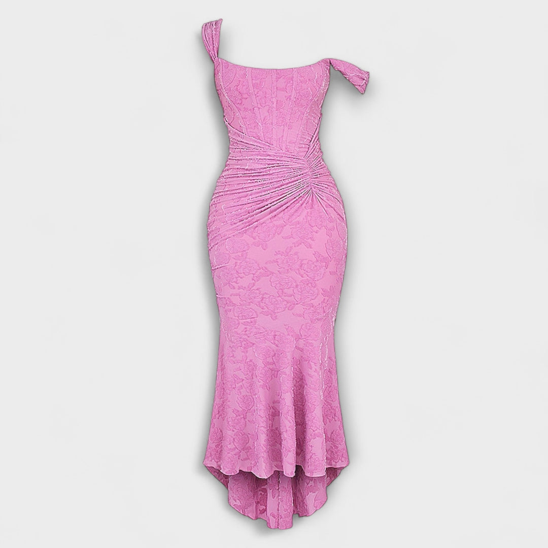 Robe de soirée longue femme, corset sculptant, élégance assurée et chic.