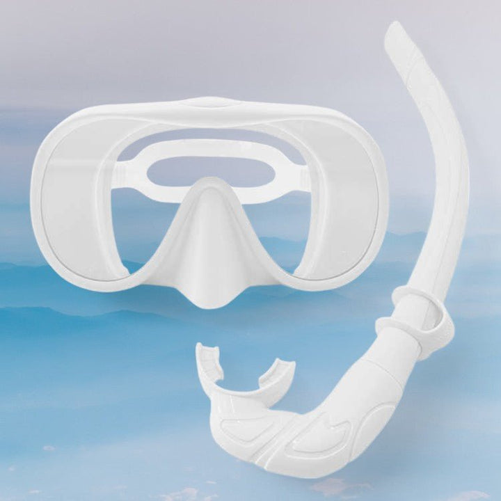 Masque intégral SeaView en polycarbonate résistant, tuba intégré pour plongée loisir et nage.
