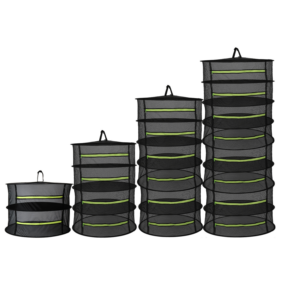 Filet de séchage multicouche pliable pour herbes aromatiques, fruits et légumes frais. Conservation alimentaire saine.