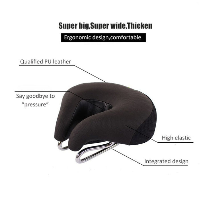 Selle de vélo unisexe pour VTT, ergonomique et confortable, idéale pour le cyclisme urbain et trekking longue durée.