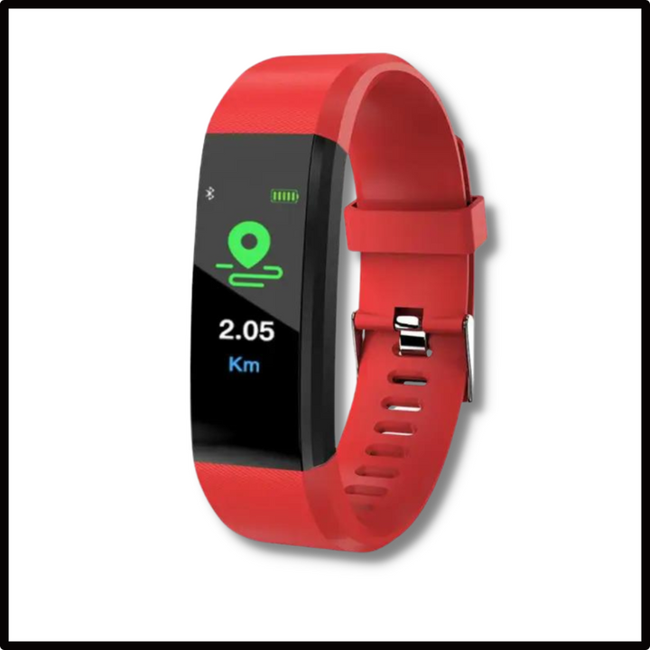 Montre élégante pour seniors, suivi santé quotidien et technologie avancée discrète.