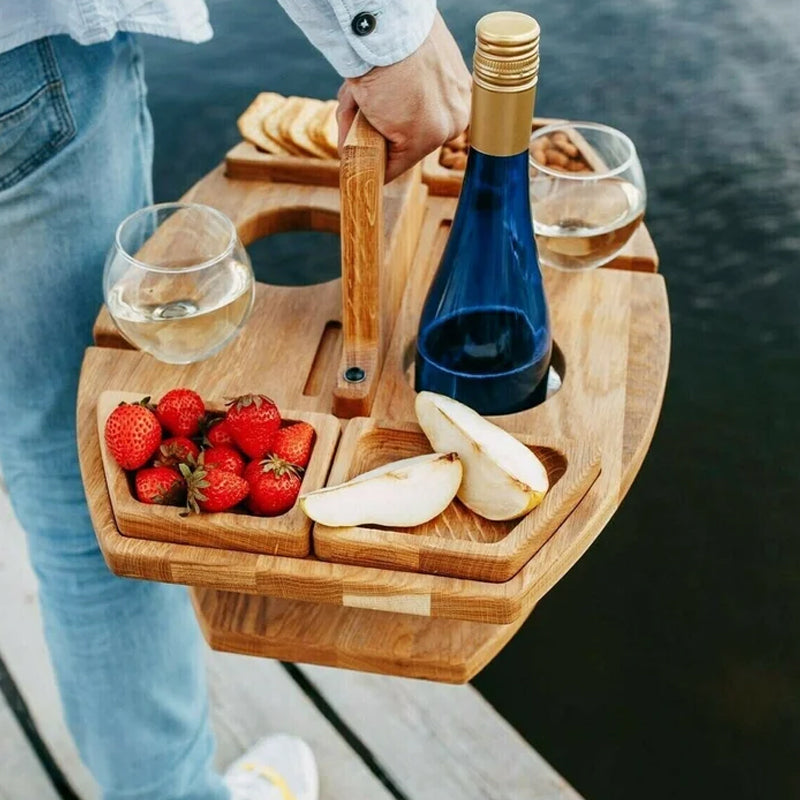 Table de jardin spacieuse en bois NobleWood, style pique-nique, élégante pour terrasse et extérieur.