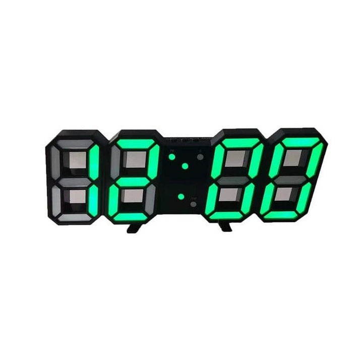 Horloge murale LED 3D illuminée LuxuraTime, un élément de design moderne qui donne l'heure avec style.