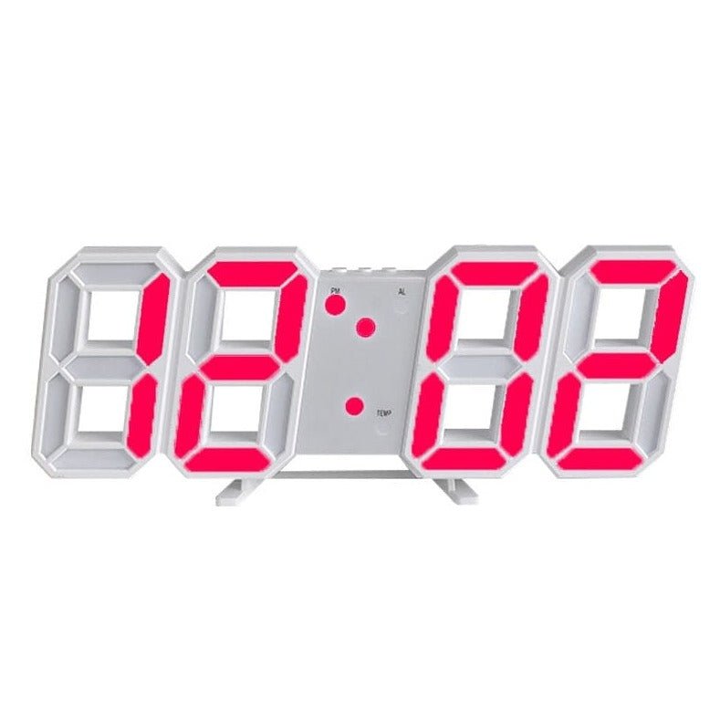 Horloge murale LED 3D stylée LuxuraTime, parfaite pour une maison au design moderne et une lumière ajustable.