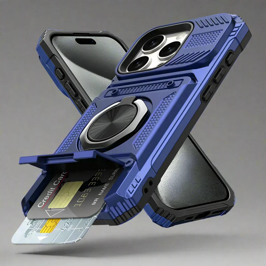 Accessoire iPhone essentiel : coque magnétique Zelara avec fentes pour cartes et protection intégrale.