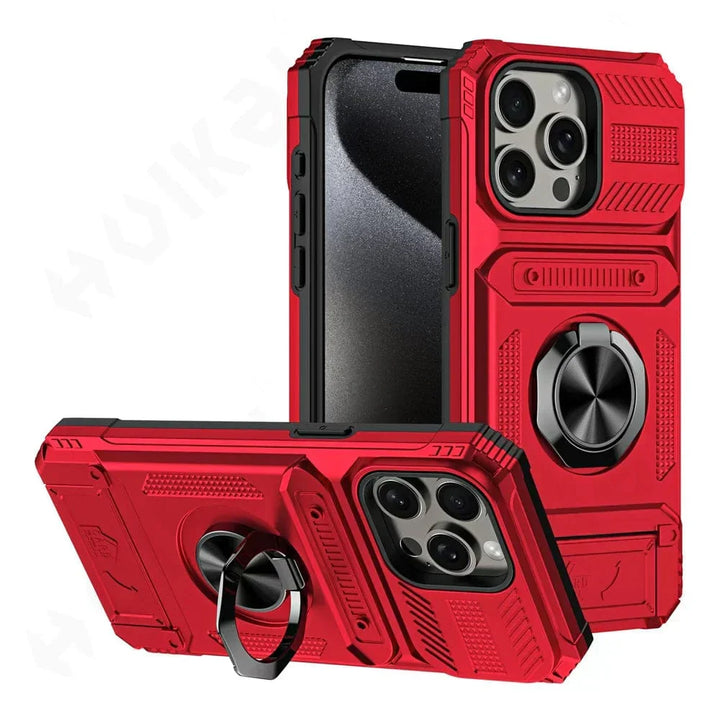 Élégante coque iPhone noire, portefeuille magnétique Zelara, antichoc et avec protection intégrale pour votre mobile.