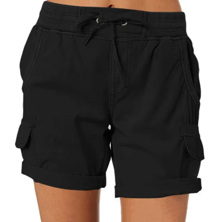 Short cargo femme polyvalent, parfait pour la plage, la ville et les loisirs d'été. Un essentiel mode.
