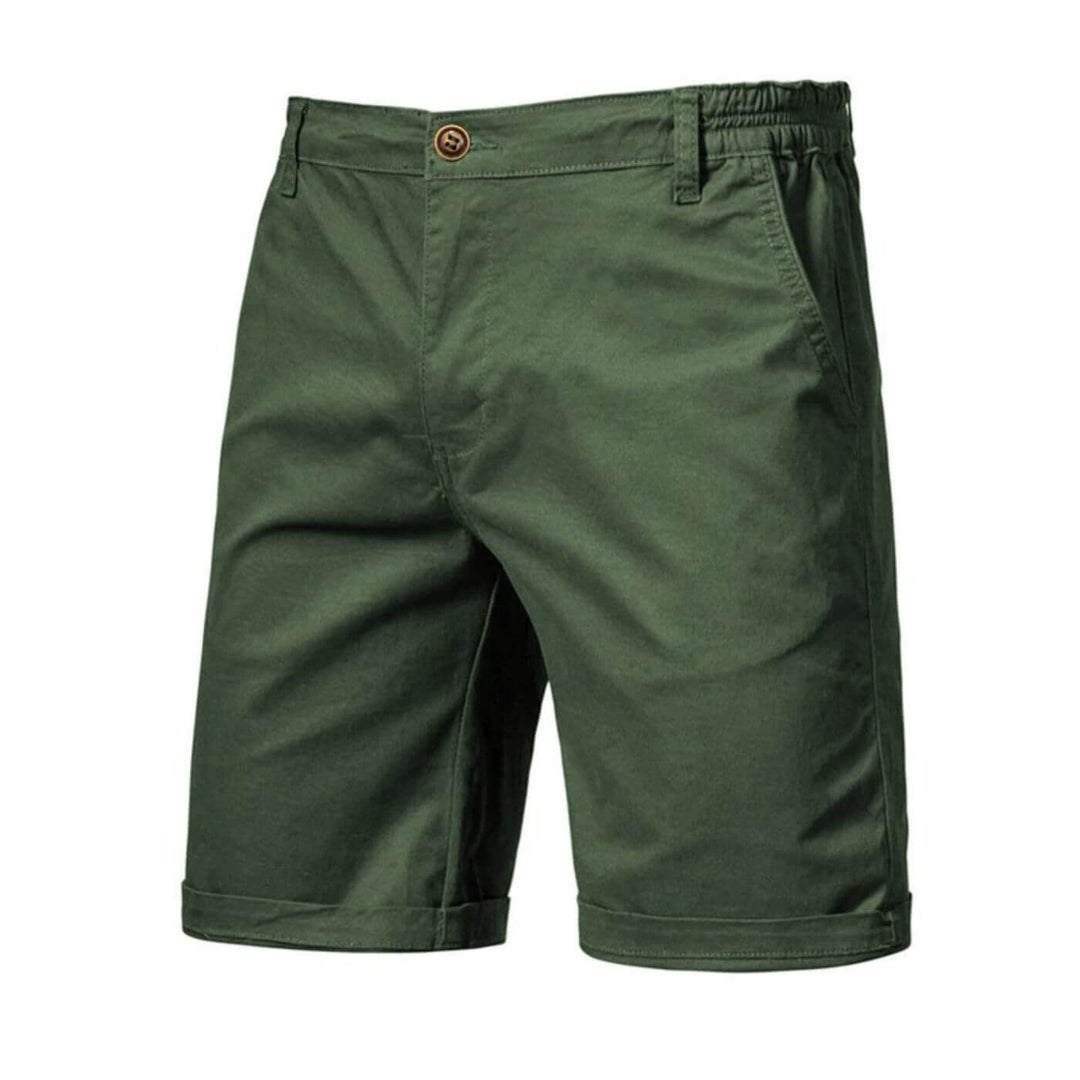 Assortiment de shorts hommes extensibles, coloris variés pour un confort estival quotidien et décontracté.