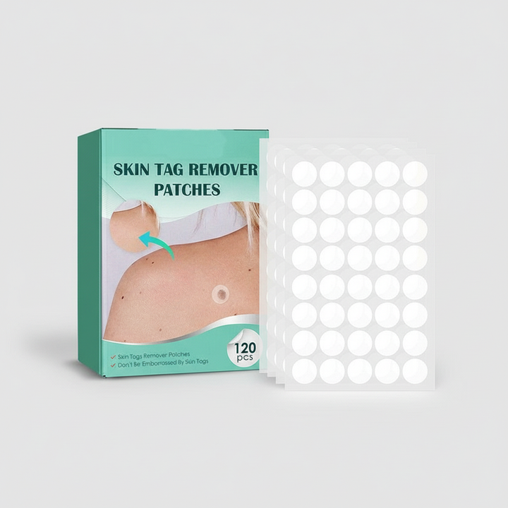 Patchs hydrocolloïdes unisexes (120 Pcs) pour acrochordons et verrues. Traitement cutané discret et indolore.
