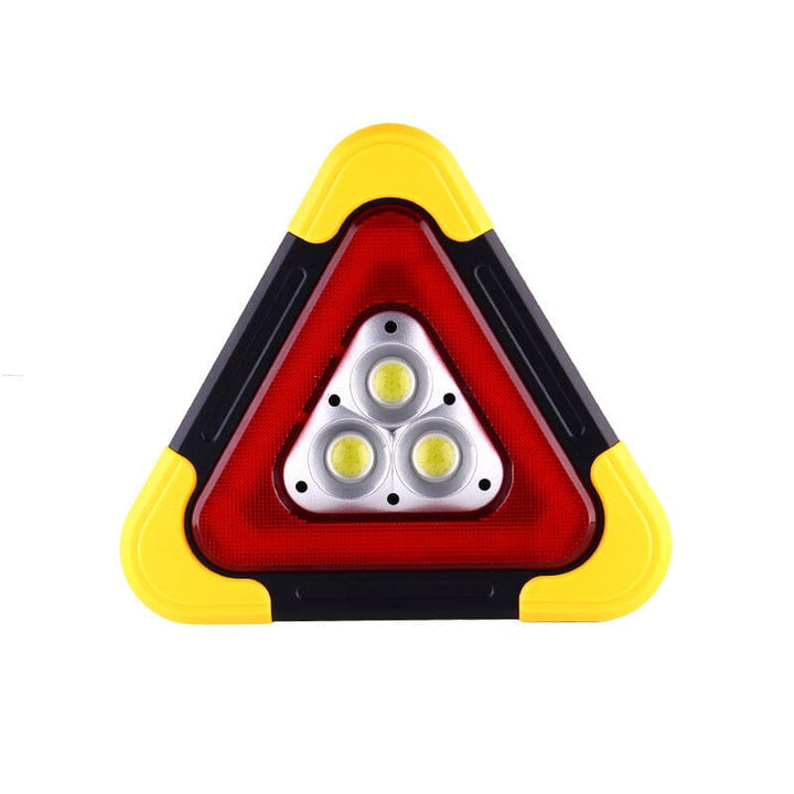 Lumière d'avertissement triangulaire LED, accessoire sécurité routière pour toutes conditions météo.