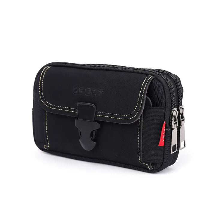 Sac banane FlexiPouch, accessoire de rangement pratique et résistant en nylon pour homme.