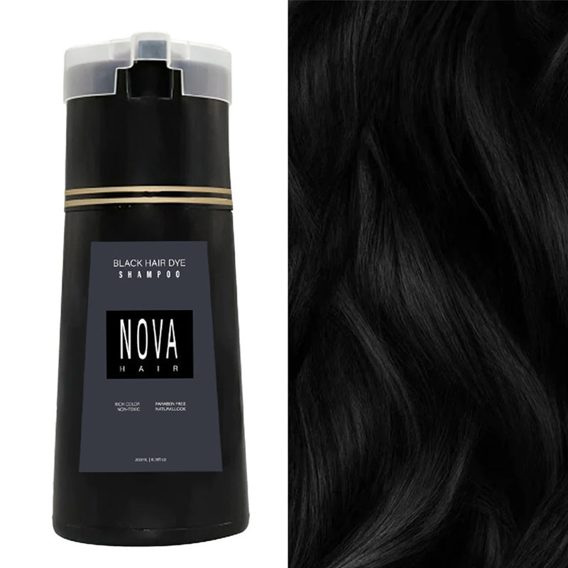 Shampooing colorant express pour couvrir les cheveux gris. Couleur rapide et naturelle.