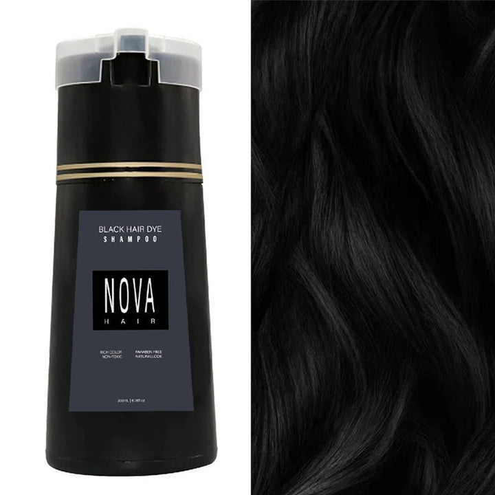 Shampooing colorant express pour couvrir les cheveux gris. Couleur rapide et naturelle.