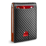 Noir avec motif orange
