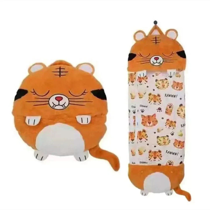 FloppiPals, doudou géant et sac de couchage enfant, confort moelleux pour moments ludiques.