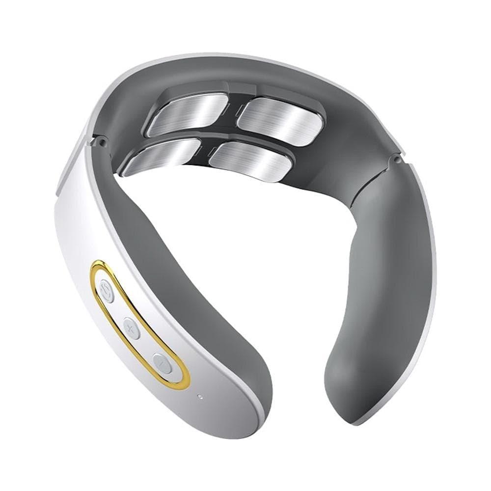 Masseur cou et épaules portable sans fil, soulage tensions musculaires profondes, idéal pour détente anti-stress.