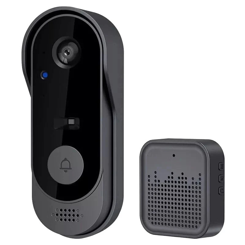 Sonnette vidéo WiFi intelligente HD avec vision nocturne, étanche, pour la sécurité et surveillance de votre maison.