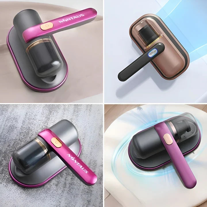 Technologie UV intégrée dans cet aspirateur anti-acariens sans fil pour éliminer germes sur matelas.