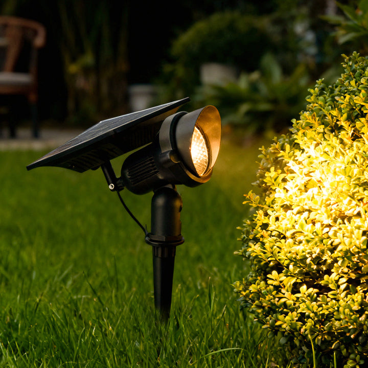 Éclairage extérieur écologique: spot solaire LED autonome, sans fil, idéal pour le jardin.
