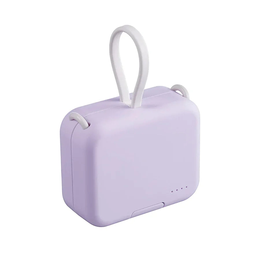 Power bank compacte 4000 mAh avec port USB-C, idéale pour téléphones, facile à transporter en voyage.