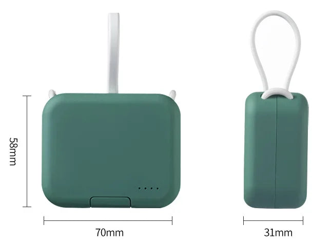 Batterie de secours 4000 mAh USB-C, fournit une autonomie supplémentaire pour téléphone et tablette.