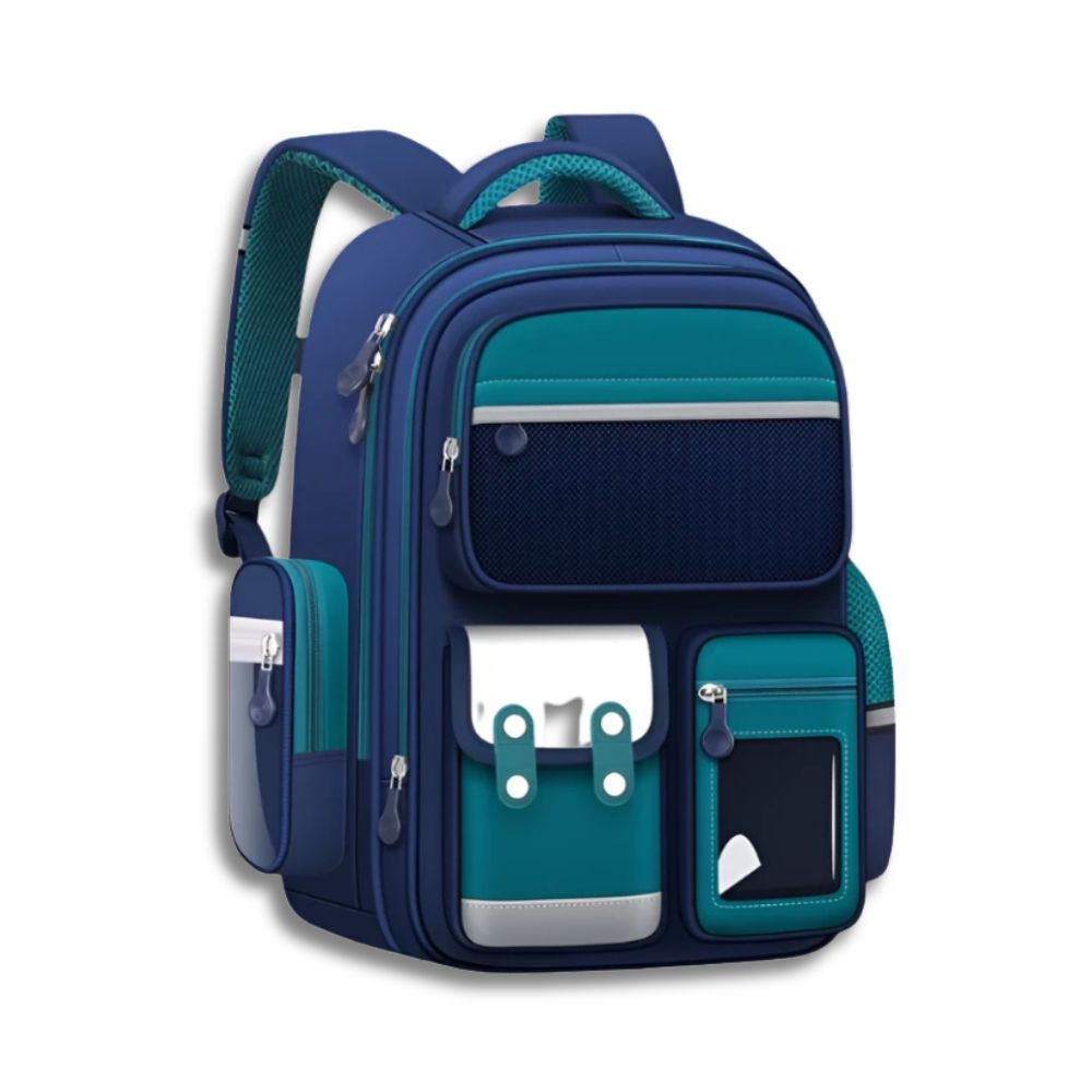 Sac à dos enfant imperméable et spacieux pour l'école primaire, design ludique et coloré.