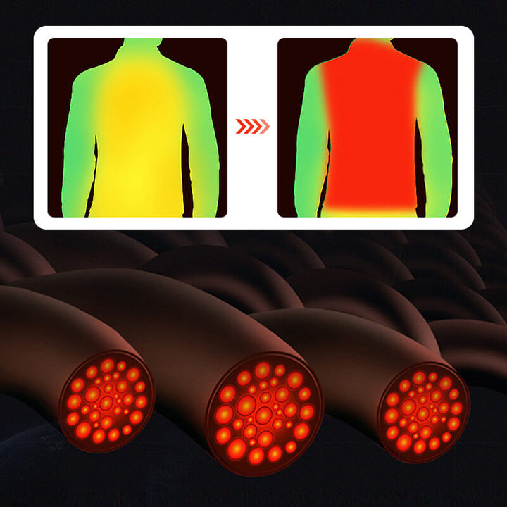 Vêtement chauffant homme lavable en machine, parfait pour rester au chaud en hiver. Gilet en graphène.