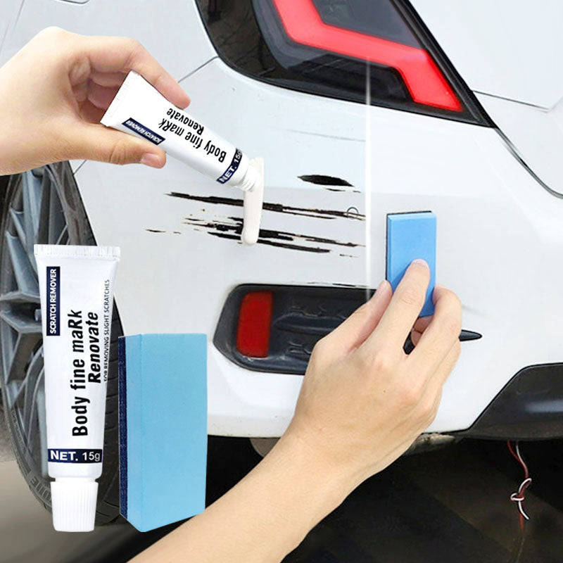 Crème efface rayures voiture. Rénove la peinture auto et restaure l'éclat de la carrosserie.