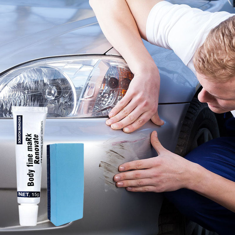Rénovateur de peinture voiture : crème anti-rayures pour une carrosserie sans défaut et un fini brillant.