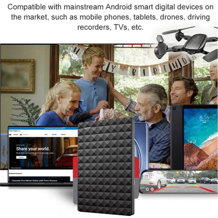 Disque dur Axton 10 To USB 3.0 ultra-fin, parfait pour l'informatique portable et les transferts rapides.