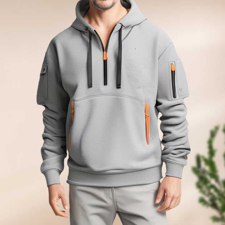 Mode masculine : veste à capuche Mariano pour un style casual et sportif.